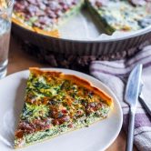 quiche aux épinards et aux lardons