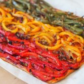 Tarte provençale aux trois poivrons