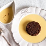 crème anglaise au safran