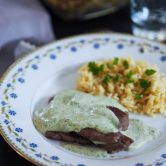 escalope de veau à la crème et au cerfeuil