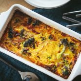 Flan au brocoli et au curcuma pour le déjeuner