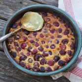 French iconic dessert easy cherry clafoutis