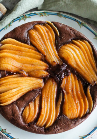 Moist Chocolate and Pear Cake