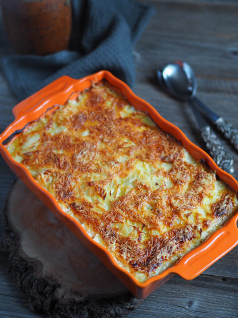 a warm comforting dish of potatoes